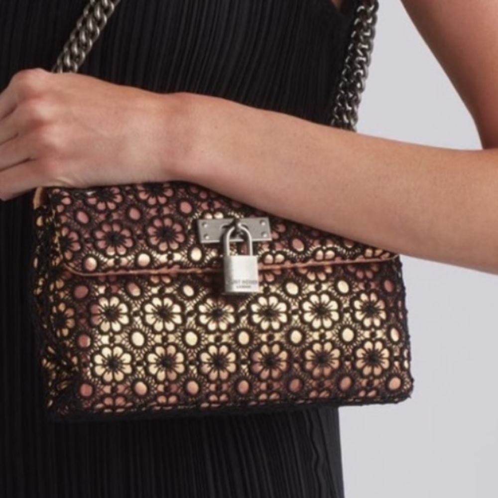 NWT Gorgeous Kurt Geiger London Lace Mini Brixton Bag - Picture 2 of 16